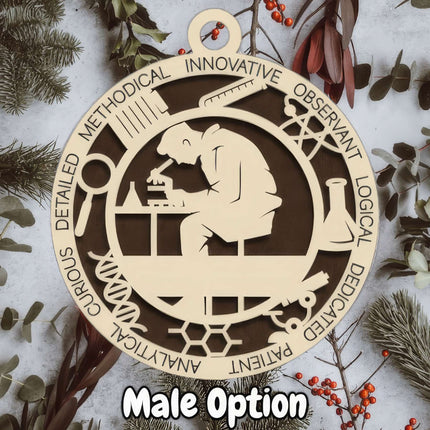 Scientist Personalized Occupation Ornament