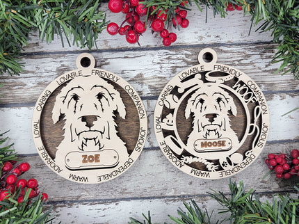 Scottish Deerhound Personalized Dog Ornament