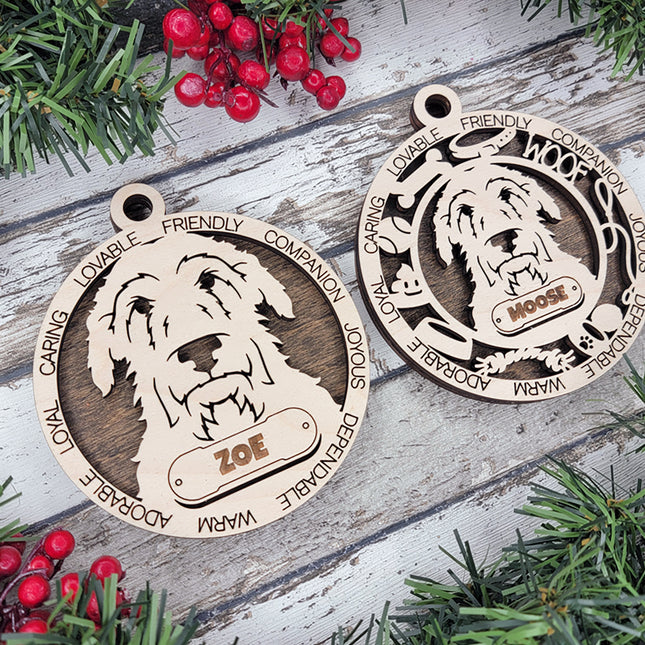 Scottish Deerhound Personalized Dog Ornament