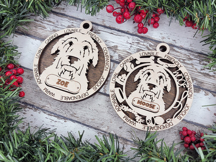 Scottish Deerhound Personalized Dog Ornament
