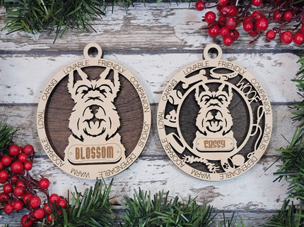 Scottish Terrier Personalized Dog Ornament
