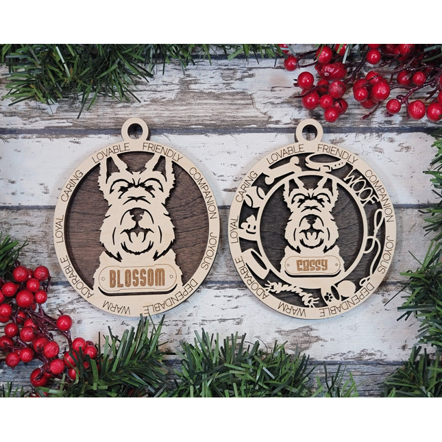 Scottish Terrier Personalized Dog Ornament