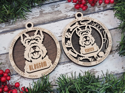 Scottish Terrier Personalized Dog Ornament