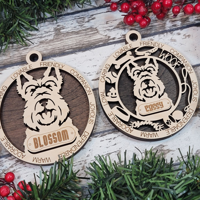 Scottish Terrier Personalized Dog Ornament