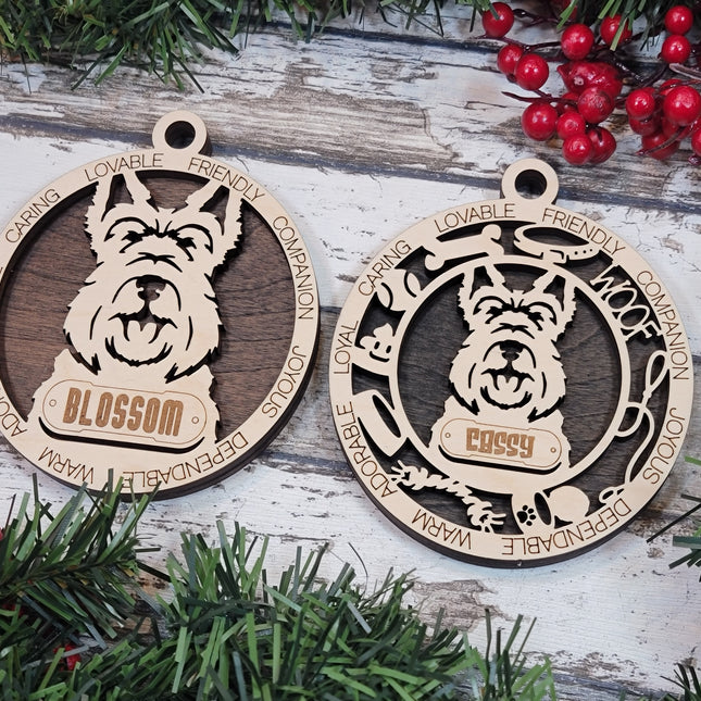 Scottish Terrier Personalized Dog Ornament