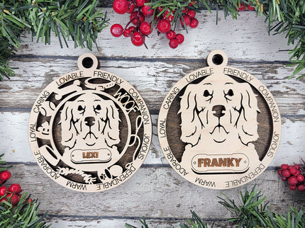 Setter Personalized Dog Ornament