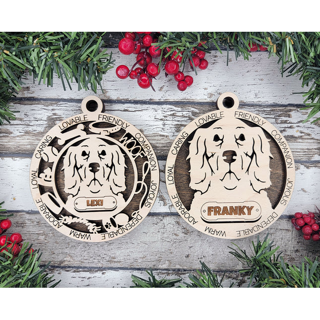 Setter Personalized Dog Ornament