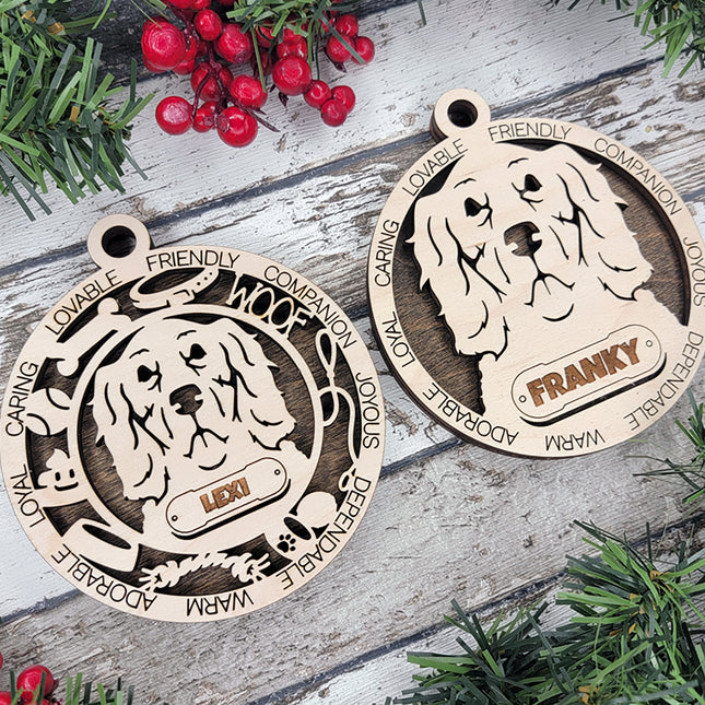 Setter Personalized Dog Ornament