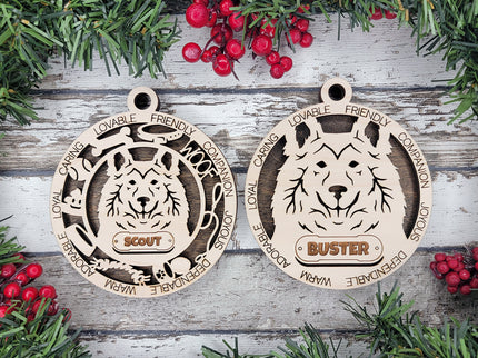 Sheltie Personalized Dog Ornament