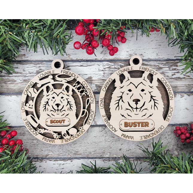 Sheltie Personalized Dog Ornament