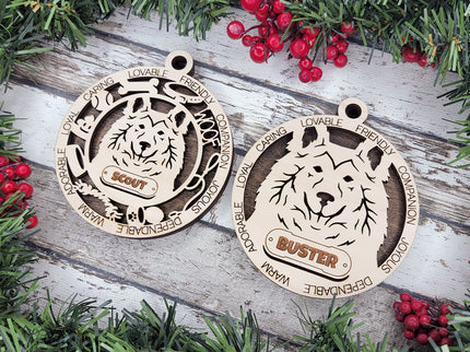 Sheltie Personalized Dog Ornament