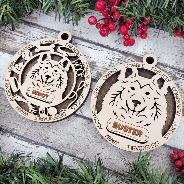 Sheltie Personalized Dog Ornament