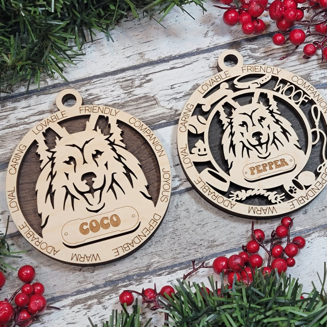 Shetland Sheepdog Personalized Dog Ornament