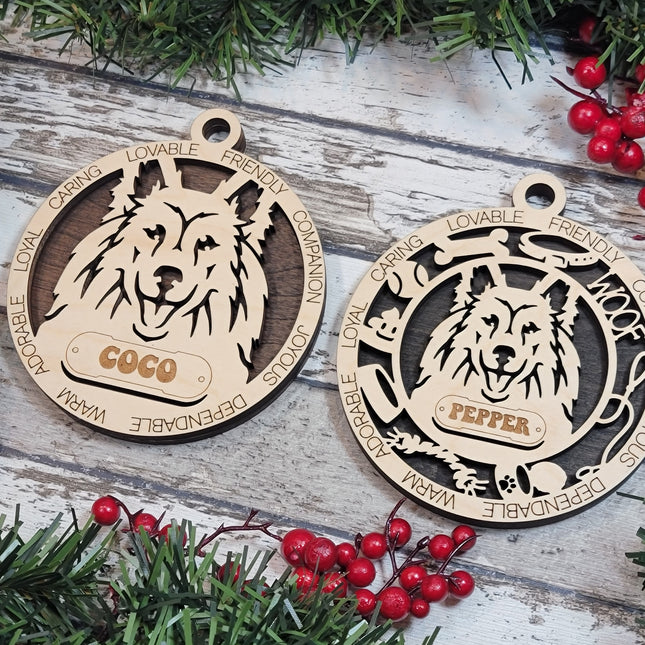 Shetland Sheepdog Personalized Dog Ornament