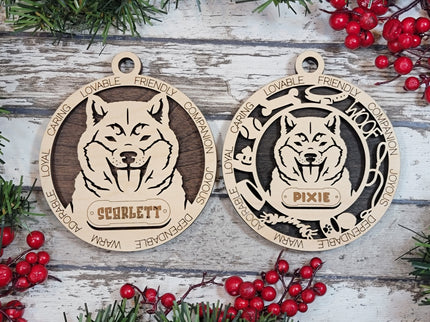 Shiba Inu Personalized Dog Ornament
