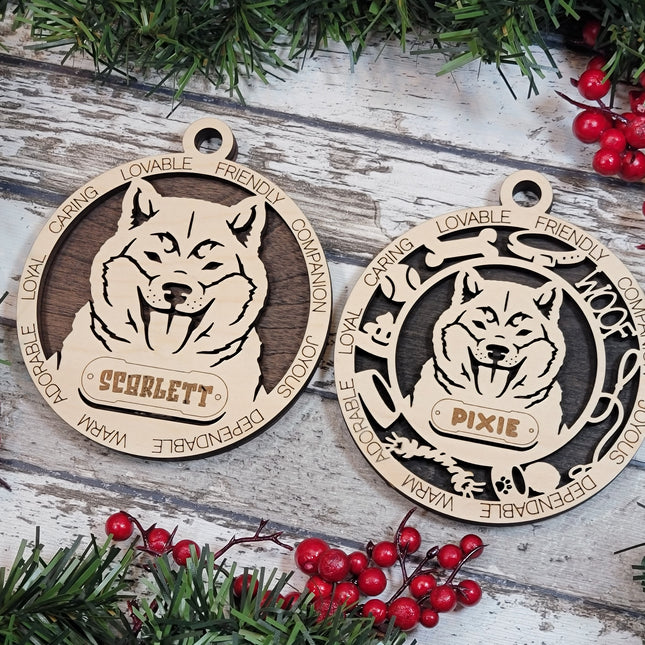 Shiba Inu Personalized Dog Ornament