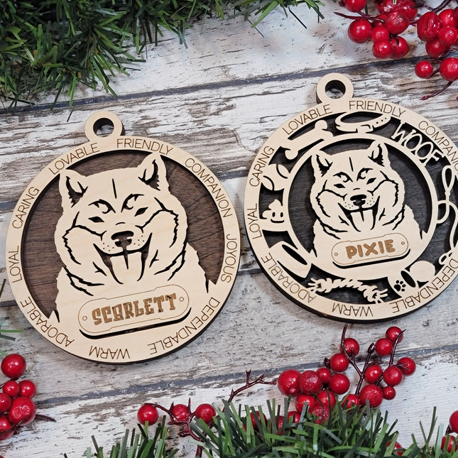 Shiba Inu Personalized Dog Ornament