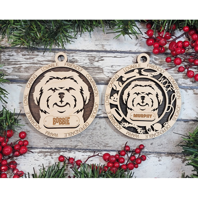 Shih Tzu Personalized Dog Ornament