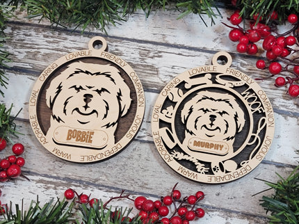 Shih Tzu Personalized Dog Ornament