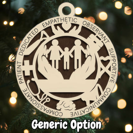 Social Worker Personalized Occupation Ornament