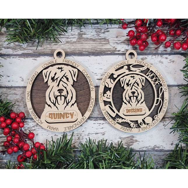 Wheaten Terrier Personalized Dog Ornament