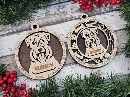 Wheaten Terrier Personalized Dog Ornament