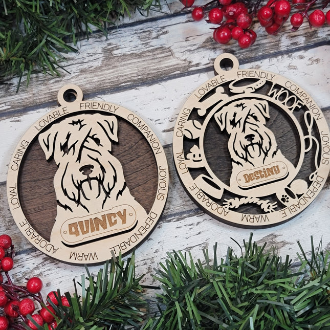 Wheaten Terrier Personalized Dog Ornament