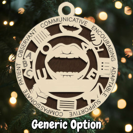 Speech Therapist Personalized Occupation Ornament