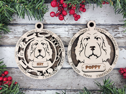 Spinone Italiano Personalized Dog Ornament