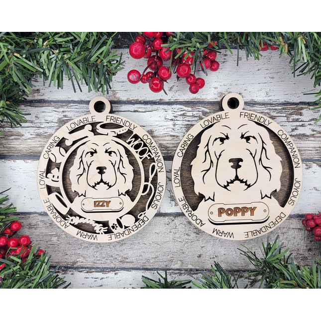Spinone Italiano Personalized Dog Ornament