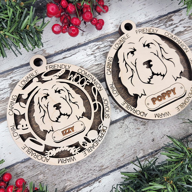 Spinone Italiano Personalized Dog Ornament