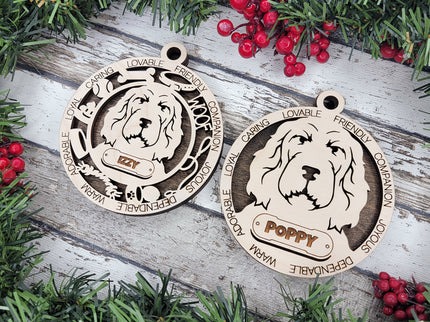 Spinone Italiano Personalized Dog Ornament