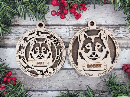 Swedish Vallhund Personalized Dog Ornament