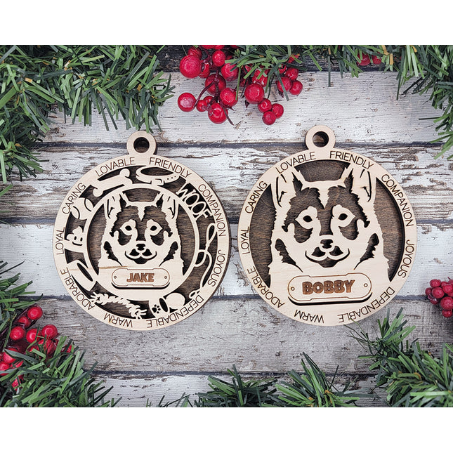 Swedish Vallhund Personalized Dog Ornament