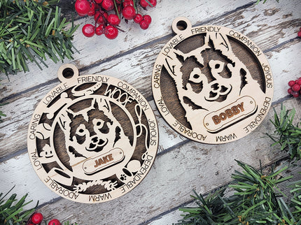Swedish Vallhund Personalized Dog Ornament