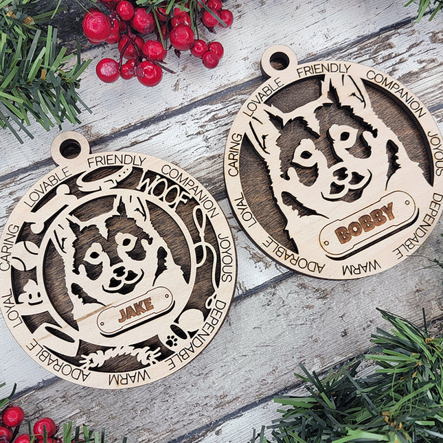 Swedish Vallhund Personalized Dog Ornament