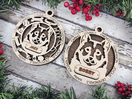 Swedish Vallhund Personalized Dog Ornament