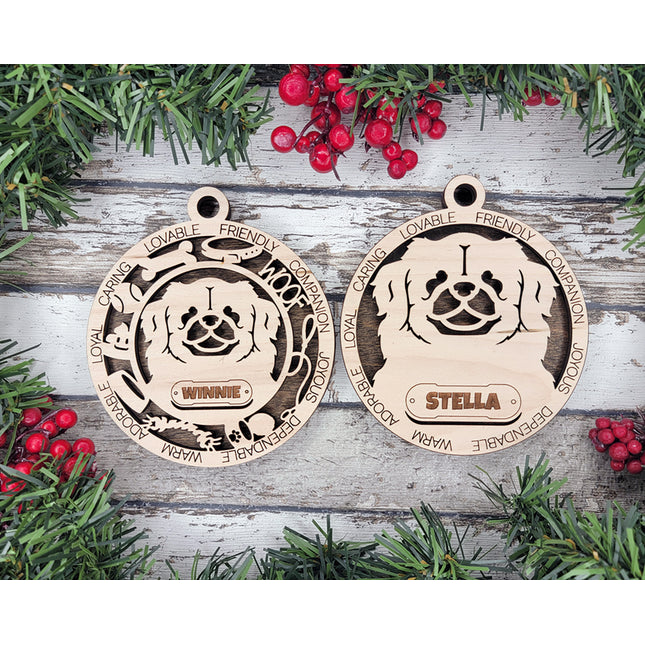 Tibetan Spaniel Personalized Dog Ornament