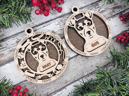 Toy Fox Terrier Personalized Dog Ornament