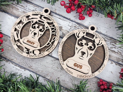 Toy Fox Terrier Personalized Dog Ornament