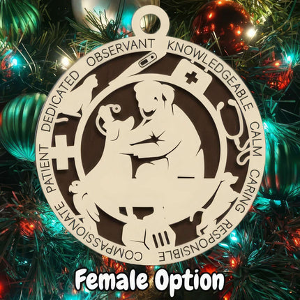 Veterinarian Personalized Occupation Ornament