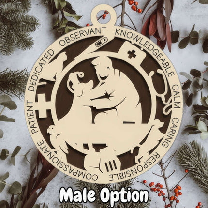 Veterinarian Personalized Occupation Ornament