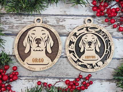 Vizsla Personalized Dog Ornament