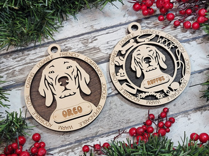Vizsla Personalized Dog Ornament