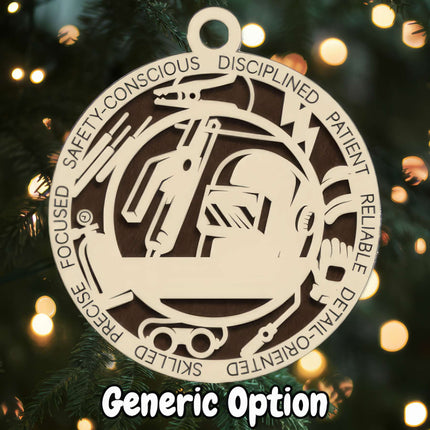 Welder Personalized Occupation Ornament