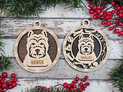 West Highland Terrier Personalized Dog Ornament