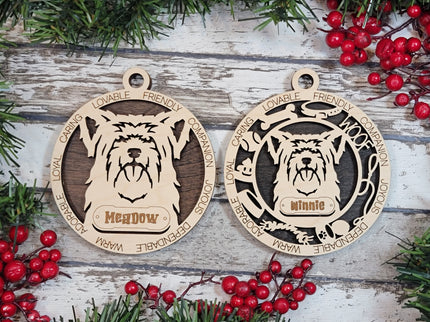 Yorkshire Terrier (Long Hair) Personalized Dog Ornament