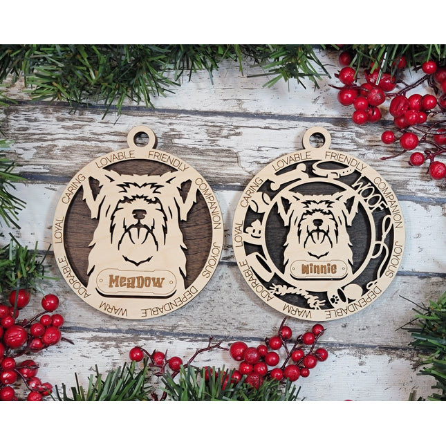 Yorkshire Terrier (Long Hair) Personalized Dog Ornament